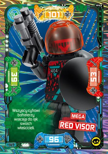 LEGO® NINJAGO® Seria 5 - Nr 147: Mega Red Visor