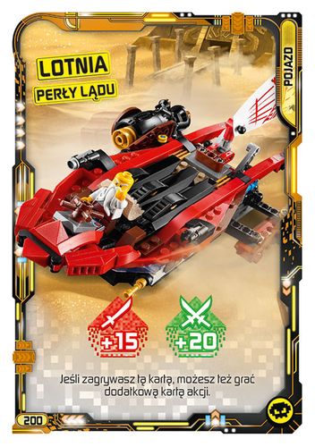 LEGO® NINJAGO® Seria 5 - Nr 200: Lotnia Perły Lądu