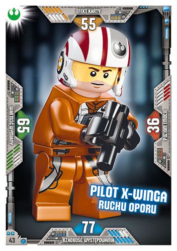 LEGO® Star Wars™ Seria 2 - Nr 43: Pilot X-winga Ruchu Oporu