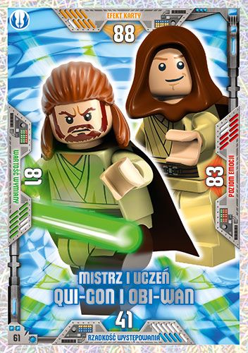 LEGO® Star Wars™ Seria 2 - Nr 61: Mistrz i uczeń Qui-Gon i Obi-Wan
