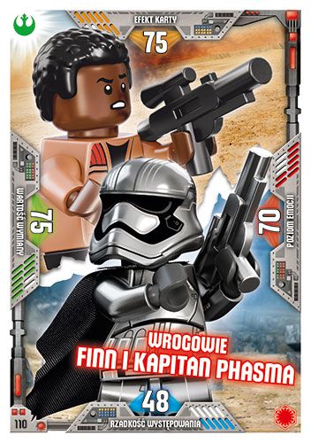 LEGO® Star Wars™ Seria 2 - Nr 110: Wrogowie Finn i Kapitan Phasma