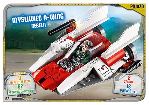 LEGO® Star Wars™ Seria 2 - Nr 163: Myśliwiec A-Wing Rebelii