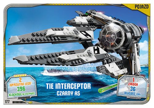 LEGO® Star Wars™ Seria 2 - Nr 177: TIE Interceptor Czarny As