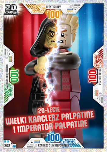 LEGO® Star Wars™ Seria 2 - Nr 202: 20-lecie Wielki Kanclerz Palpatine i Imperator Palpatine