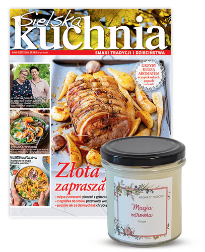 Roczna prenumerata magazynu Sielska Kuchnia z ekologiczną świecą zapachową „Magia Zdrowia” od firmy W.Legutko w PREZENCIE