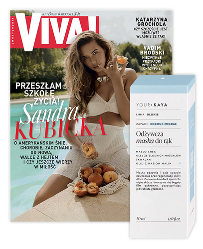 VIVA 15/2026 z odżywczą maską do rąk o zapachu kokosa i migdałów YOUR KAYA